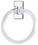 CLEAR ACRYLIC MIRRORED 7" TOWEL RING