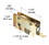 CRL N6965 1-1/4" Nylon Wheel Mirror Door Roller Assembly for Bay King Doors, Price/Package