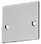 CRL NHECBS Brushed Stainless End Cap with Screws for NH2 Series Wide U-Channel, Price/Each