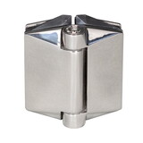 CRL P0L180125PS Polished Stainless Glass-to-Glass Mount Polaris 125 Series Soft Close Hinge