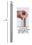 CRL P1BPFBS P1 Series Brushed Stainless 56" Railing Post Only With Fixed Saddle, Price/Each