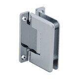 CRL P1N537CH Polished Chrome Pinnacle 537 Series Wall Mount Full Back Plate Standard Hinge With 5 Degree Offset