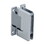CRL P1N537CH Polished Chrome Pinnacle 537 Series Wall Mount Full Back Plate Standard Hinge With 5 Degree Offset, Price/Each