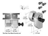 CRL PBF1PS Polished Stainless Steel PullBolt™ Security Face Mount Lock