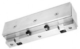 CRL PK2GTBS Brushed Stainless Double Door Glass Transom Mount PK Series Stop/Strike - 1/2