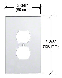 CRL Clear Single Duplex Plug Acrylic Mirror