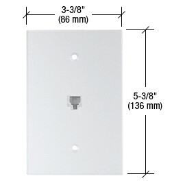 CRL PMP115 Clear Telephone Jack Acrylic Mirror Plate