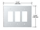 CRL PMP302 Clear Triple Designer Acrylic Mirror Plate