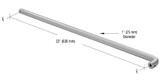 CRL-U.S. Aluminum PR0341136 Clear Anodized Astral Push Bar for 36