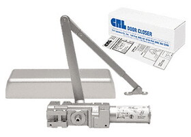 CRL PR92DAA Aluminum Adjustable Spring Power Size 1-6 Delayed Action Cast Iron Surface Mount Door Closer