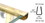 CRL PRT100BR Brass 1/4" Plastic Reflective Edge Molding, Price/Each