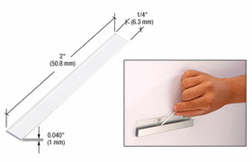 CRL Clear x 1/4" x 2" Plastic Setting Blocks