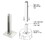 CRL PSB4AW Sky White AWS Steel Stanchion for 135 Degree Round Center Posts, Price/Each
