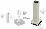 CRL ARS Surface Mount Stanchion