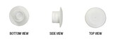 CRL QC100 White TrimQuick® QuickCaps - 100 Each Screw Hole Covers