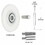 CRL REPK6N Nylon Concave Edge Replacement Wheel - 2&#034; x 3/32&#034;, Price/Each