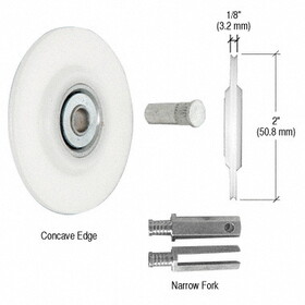 CRL REPK7N Nylon Concave Edge Replacement Wheel - 2&#034; x 1/8&#034;