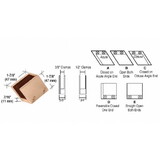 CRL RH3312BR Brass 1/2" 52 Degree Slant Acute End Clamp Type "A" Stair and Walkway Railings