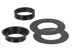 CRL RSF10RW Black Plastic Replacement Gasket Set for Swivel Glass Attachment