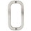 CRL RST12X12BS Brushed Stainless Round 12" Glass Mounted Rounded Corner Tube Style Back-to-Back Pull Handle, Price/Each