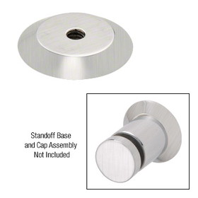 CRL S0TP1BS Brushed Stainless Steel 1" Trim Plate for Standoff Bases