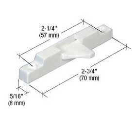 CRL S4600 White Window Sash Flip Lock - 2/Pk