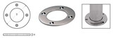 CRL Round Base Plate for Round Tubing