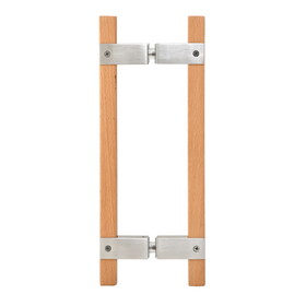 CRL SA6X6BS Brushed Stainless 10" BM Series Sauna Back-to-Back Pull Handle