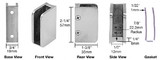 CRL Closed Bottom Right Hand Radius Base 3/8