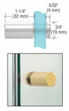 CRL Cylinder Style Single-Sided Shower Door Knob