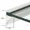 CRL SE3824W White 24" Aluminum Shelf Kit for 3/8" Glass, Price/Each