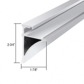 CRL 96" Aluminum Shelving Extrusion for 3/8" Glass