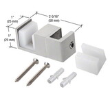CRL SERUG2BS Brushed Stainless Steel Replacement Door Guide for Fixed Panel Attachment