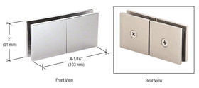 CRL Square 180 Degree Glass-to-Glass Movable Transom Clamp