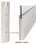 CRL SREC10SBS34 Brushed Stainless 10" Square End Cap for Sidelite Rail- 3/4" Glass, Price/Each