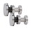 CRL SRSERF4FPBS Brushed Stainless Track Holder Fittings for Fixed Panel Only for SRSER78 System, Price/Pair