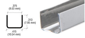 CRL SS914 Stainless Steel 3/8" U-Channel