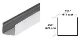 CRL SS955 Stainless Steel 1/4" x 1/4" U-Channel