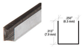 CRL SS956 1/4" x 5/16" Stainless Steel Edge Molding