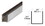 CRL SS956 1/4" x 5/16" Stainless Steel Edge Molding, Price/10 Stock Length