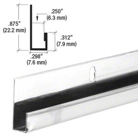 CRL SS960 Stainless Steel 1/4" J-Channel
