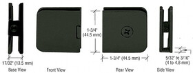 CRL Junior Traditional Style Fixed Panel U-Clamp