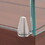 CRL UV6271 Brushed Stainless Small Cone Pivot Hinge, Glass-to-Wood, Price/Pair