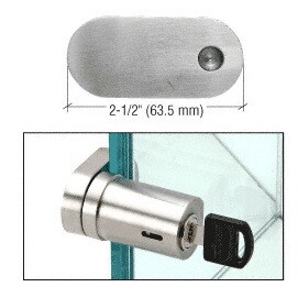 CRL UV6279PS Polished Stainless UV Bond Tube Lock for Single Overlay Door