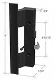 CRL V320 Black Plastic Hook - Style Surface Mount Handle 4-15/16