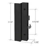CRL V321 Low Profile Black Plastic Hook - Style Surface Mount Handle; 4-15/16