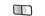 CRL VW8246 Universal Non-Contoured Horizontal Sliding Window 25-1/4" x 16-3/4" with 1-1/2" and 1/8" Reversible Trim Ring, Price/Each