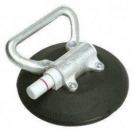 CRL W6250 Wood's Powr-Grip&#174; 6" Rigid Handle Vacuum Cup - Flat Materials