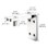 CRL WDP32PS Polished Stainless Wall Mount Post Pivot