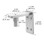 CRL WGP22BS Brushed Stainless Wall Mount Gate Pivot